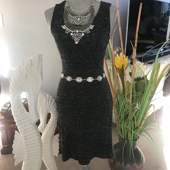 LOST IN HURRICANE IAN 
New Arrival ! Charcoal Crossback Ribbed Dress - Picture 4 of 4